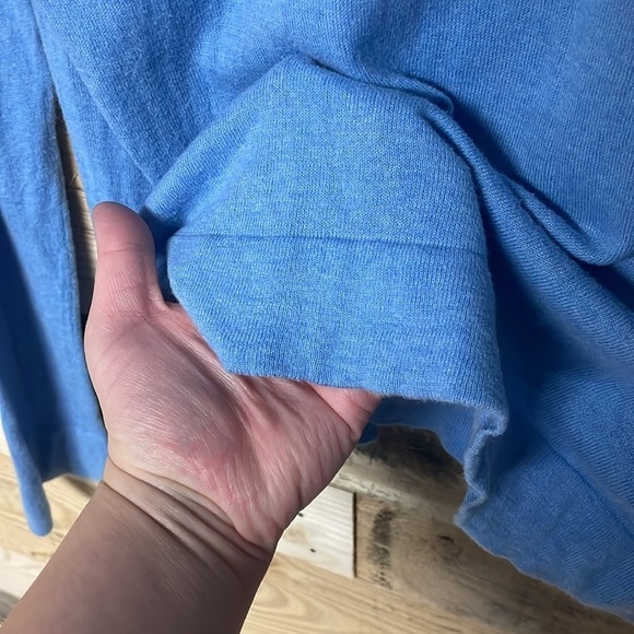 J. Crew size large blue lightweight crewneck sweater with sailboat on it - Picture 6 of 7